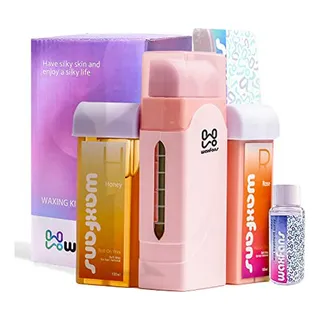 Kit De Cera Roll On Wax Para Piel Sensible, Calentador De Ce Kit De Cera Roll On Wax Para Piel Sensible, Calentador De Ce