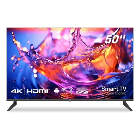 Smart Tv Led 50  4k Hq 3 Hdmi 2 Usb Wi-fi Design Slim