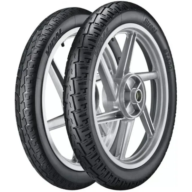 Vipal St300 Par Pneu Bis Biz Pop 80/100-14 + 60/100-17