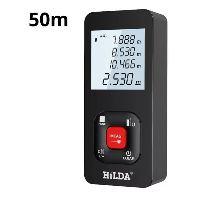 Metro Laser Digital Herramientas Medidor Recargable 50 Metro
