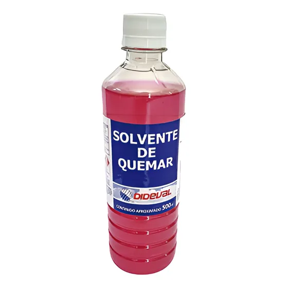 Solvente De Quemar Dideval 1/2 Lt Uso Industrial Y Doméstico