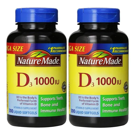 Suplemento De Vitamina D3 De 1000 Ui 600 Cápsulas Blandas De