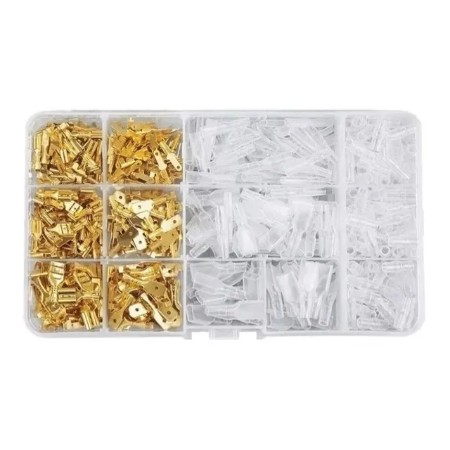 Kit Conector Cable Eléctrico Aislado Terminal Automotriz 