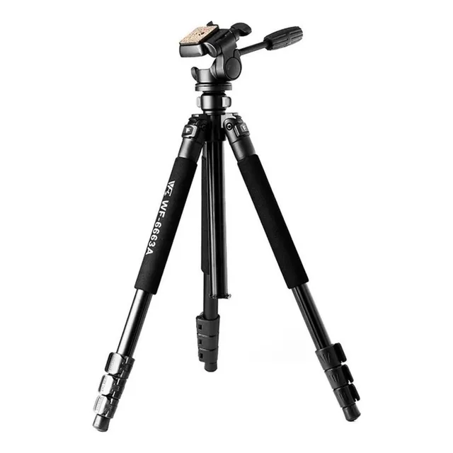Trípode 6663a Weifeng Profesional Para Fotografía Video Color Negro
