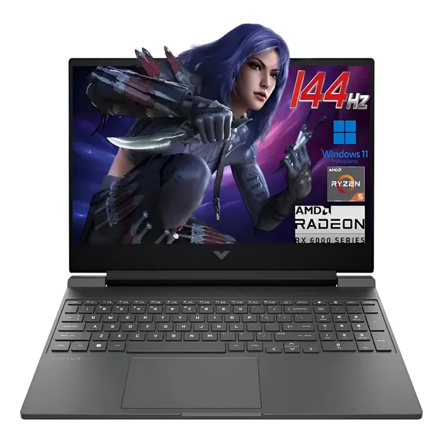 Laptop Gamer Hp Victus Gaming Amd Ryzen 5 8gb 512gb Rtx 2050 Negro