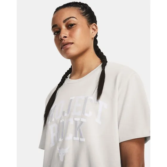 Remera Under Armour Pjt Rock Hwt Campus T Blanco Mujer