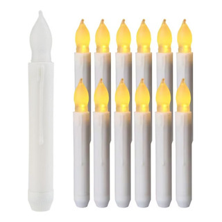 Lámpara Led Larga Con Forma De Vela Electrónica, Sin Humo, 1 Lámpara Led Larga Con Forma De Vela Electrónica, Sin Humo, 1