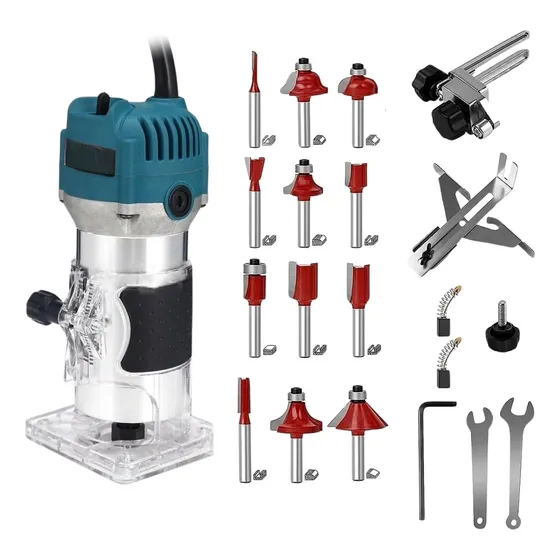 Recortadora Fresadora Rebajadora Bordes Madera Router 800w