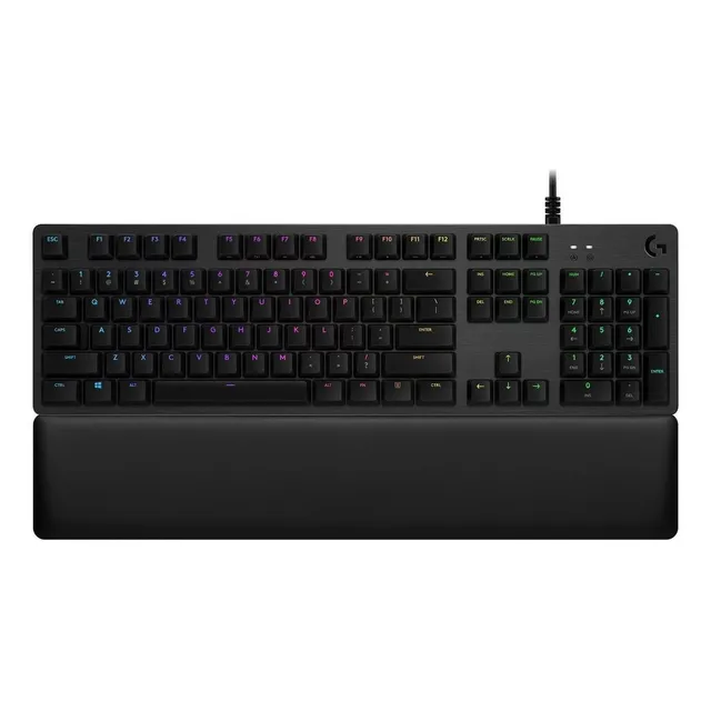 Teclado Mecánico Gamer Logitech G513 Carbon Rgb Inglés Us Negro