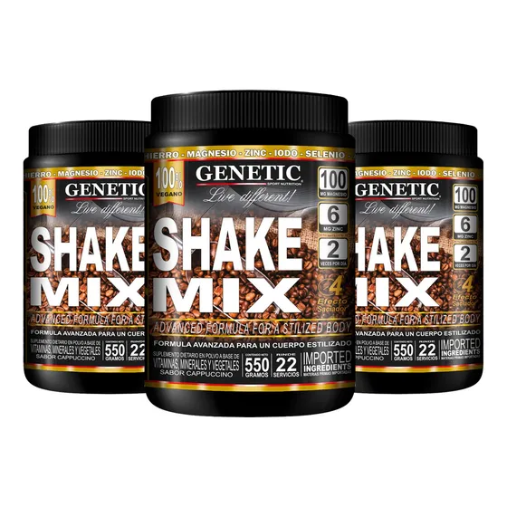 3 Batidos Shake Mix Reemplaza Comida Control Peso + Dieta