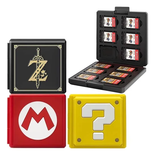 Estuche 12 En 1 Juegos Memorias Nintendo Switch Zelda Mario