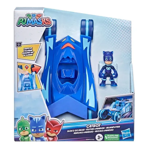 Pj Masks Catboy Vehículo Luminoso + Figura Hasbro