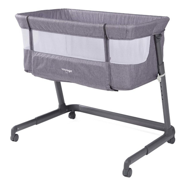 Berço Co-bed Link Cinza Mescla - Voyage Berço Co-bed Link Cinza Mescla - Voyage