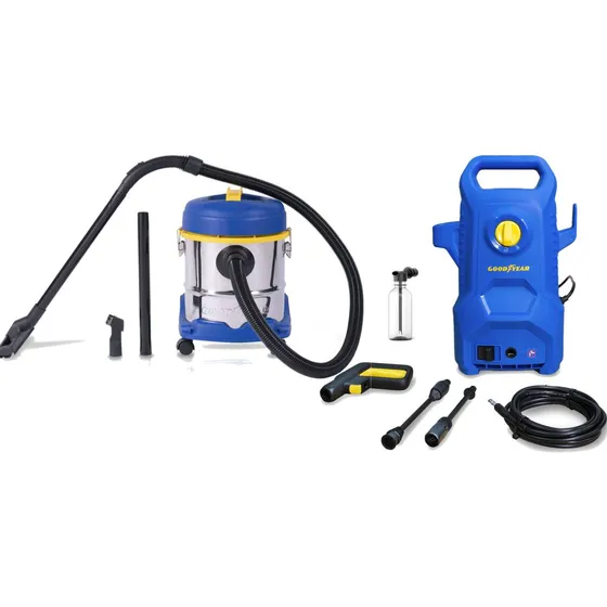 Combo Goodyear Aspiradora 20 Litros Hidrolavadora 1400w
