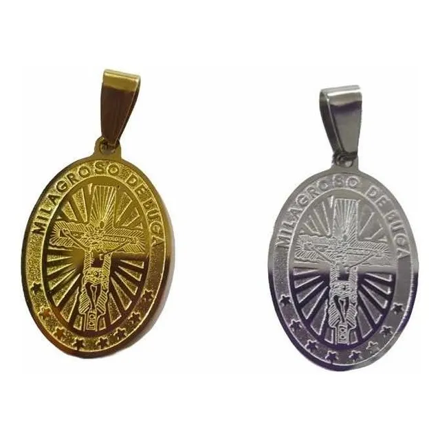 Medalla En Acero Del Señor De Los Milagros