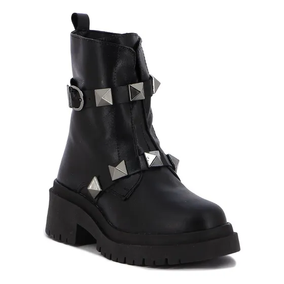 Bota De Mujer Country Caña Baja Con Tachas