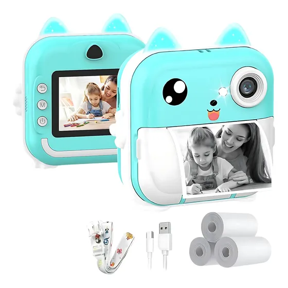 Cámara Fotos Infantil Impresión Instantánea Digital Video