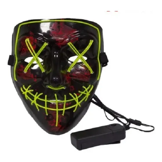 Máscara La Purga Halloween Con Luz Led Colores