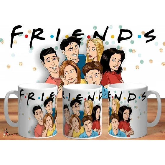 Taza De Ceramica Friends Serie Tv Hd Art