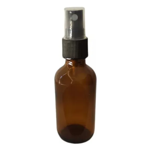 5 Pz Frasco - Envase Vidrio 60ml Ambar Atomizador(c5)