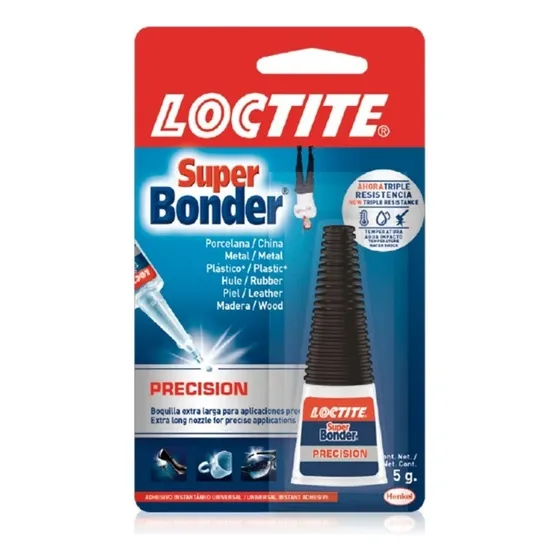 Super Bonder Loctite Precision Henkel Adhesivo Instanta 5g