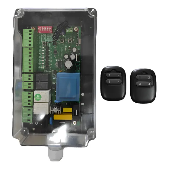 Tarjeta Portón Eléctrico Hiland Con Receptor Y Dos Controles