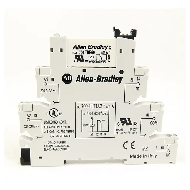 Relé Bornera Simple Inversor 220uc 700hlt1u2 Allen Bradley