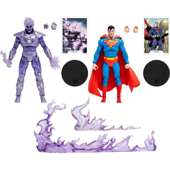 Figura Dc Multiverse Atomic Skull Vs. Superman Gold Label
