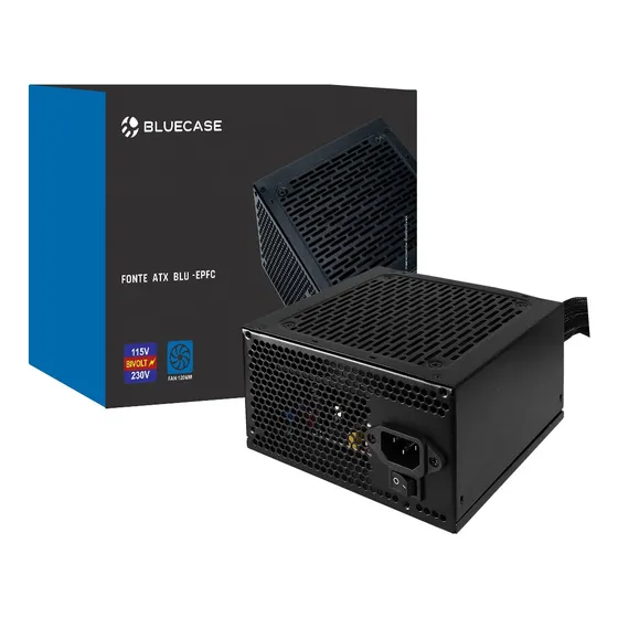 Fonte Bluecase Atx 350w Pfc Ativo C/ Cabo Blu350-epfc 127/220V