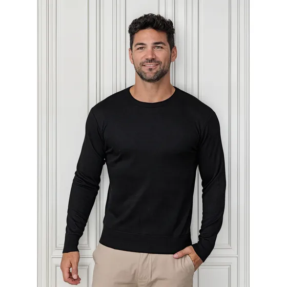 Sweater Hombre Importado Cuello Redondo Premium Pullover
