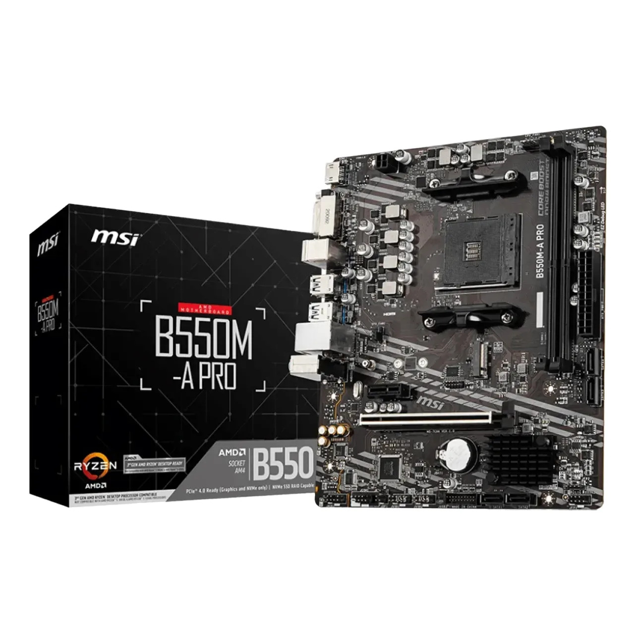 Placa Mãe Msi Pro B550 M - A, Socket Am4, Ddr4, Matx