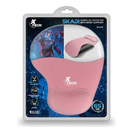 Mouse Pad De Gel Con Soporte Rosado