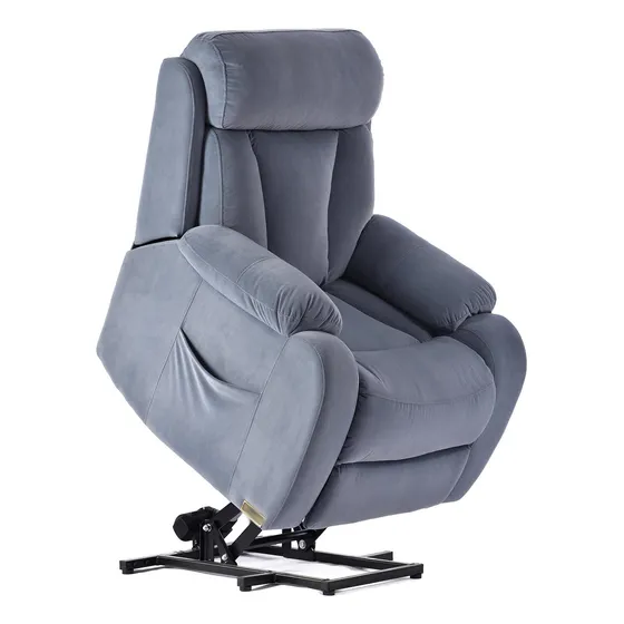 Silla Elevadora Electrica Reclinable Color Gris Remoto