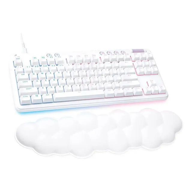 Teclado Gamer Logitech G713 C Reposamuñeca Blanco Sw Tactile Aurora Collection