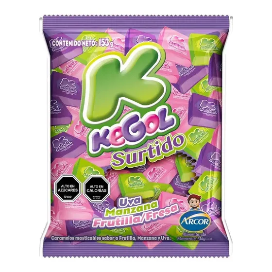 Masticable Kegol Surtido Arcor 153 Gr.