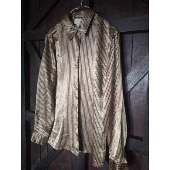 Blusa Seda Para Damas A Rayas. Usada.talla  S. Buen Estado