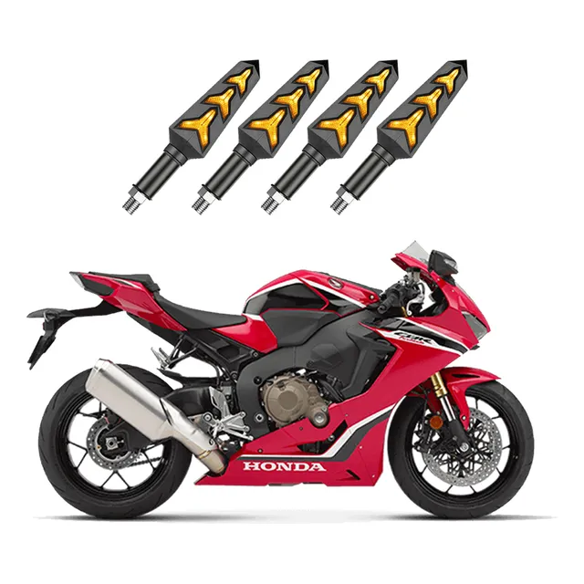 Kit 4 Setas Sequenciais P09s Honda Cb 1000r 2013 2014 2015