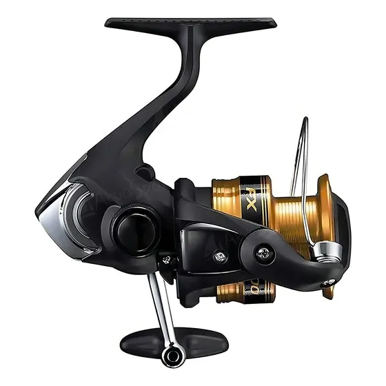 Reel Shimano Fx 2500 Fd Color Negro Manija Derecho/Izquierdo Spinning Pejerrey