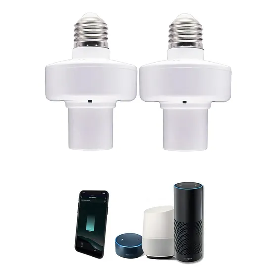Socket Inteligente E27/e26 Wifi Smart Foco Google Alexa 2pcs