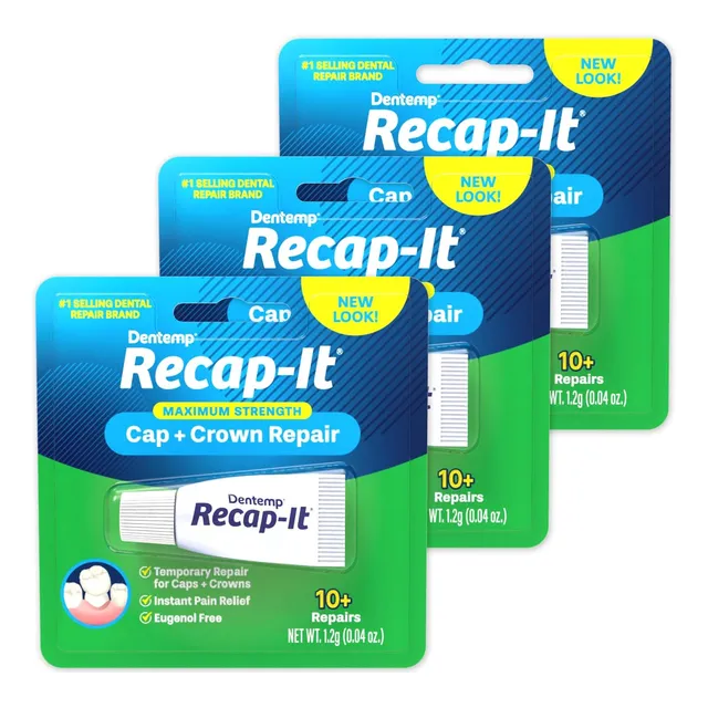 Kit De Reparación Dental Para Tapas Y Coronas, Cemento Tempo