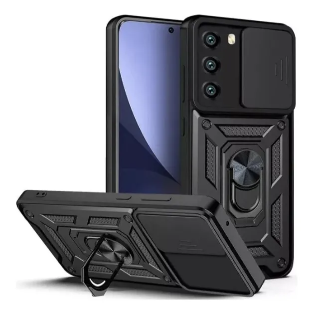 Funda Con Anillo Reforzada Soporte Antigolpe Para Samsung