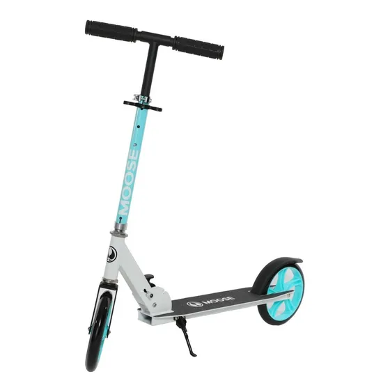 Monopatin Plegable Urbano - Moose - Planet Toys Color Celeste y Blanco