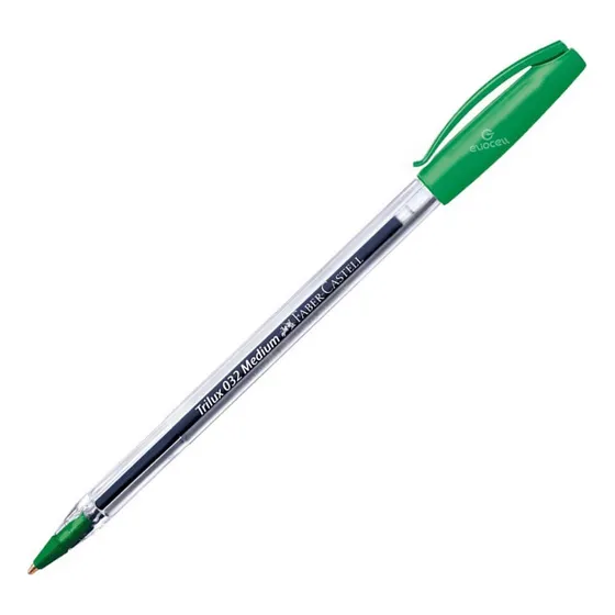Bolígrafo Trilux 032 M Verde Faber-castell X10 Unidades E