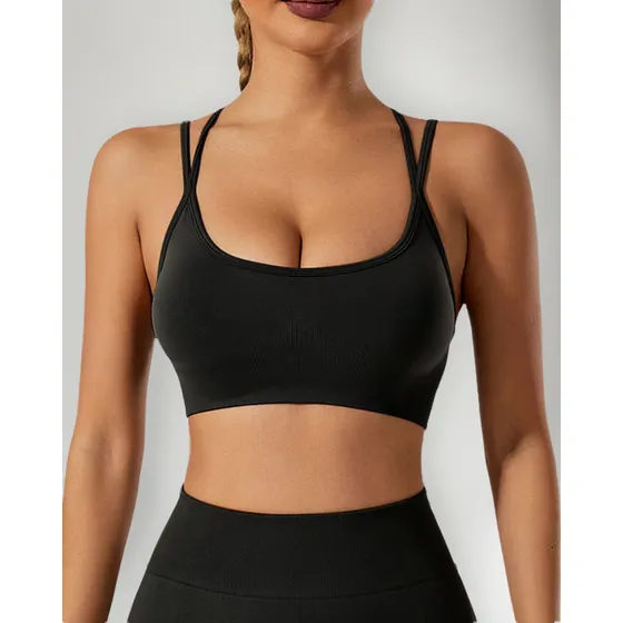 Top Deportivo Mujer Ajustable Fitnes Gim Yoga Sport Sujetado