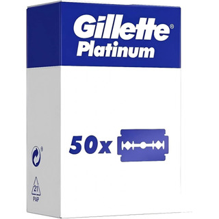 Navajas Gillette Platinum Double Edge 50 Unidades Navajas Gillette Platinum Double Edge 50 Unidades