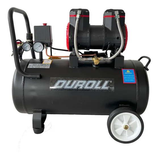 Compresor Aire 50 Lts Sin Aceite Silencioso 1680w 220v