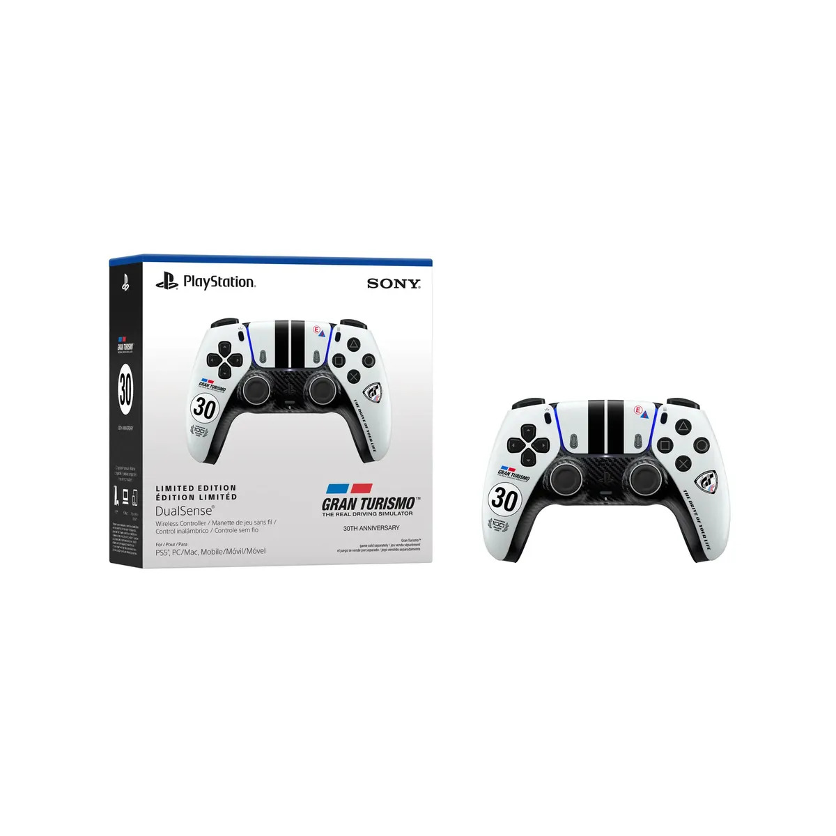 Controle sem fio DualSense – Edição Limitada Gran Turismo Controle sem fio DualSense – Edição Limitada Gran Turismo