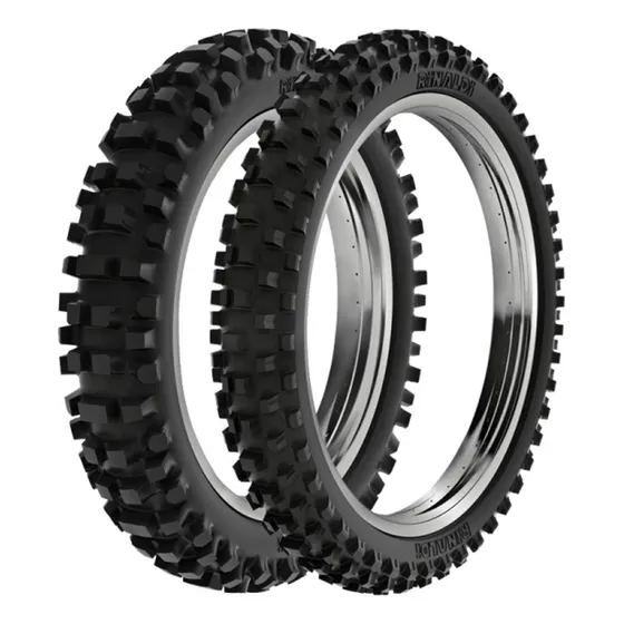 Par Pneu Bros Trilha 90/90-19 + 100/90-17 Sh31 Rinaldi