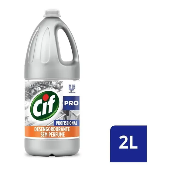 Limpador desengordurante profissional sem perfume 2l Cif