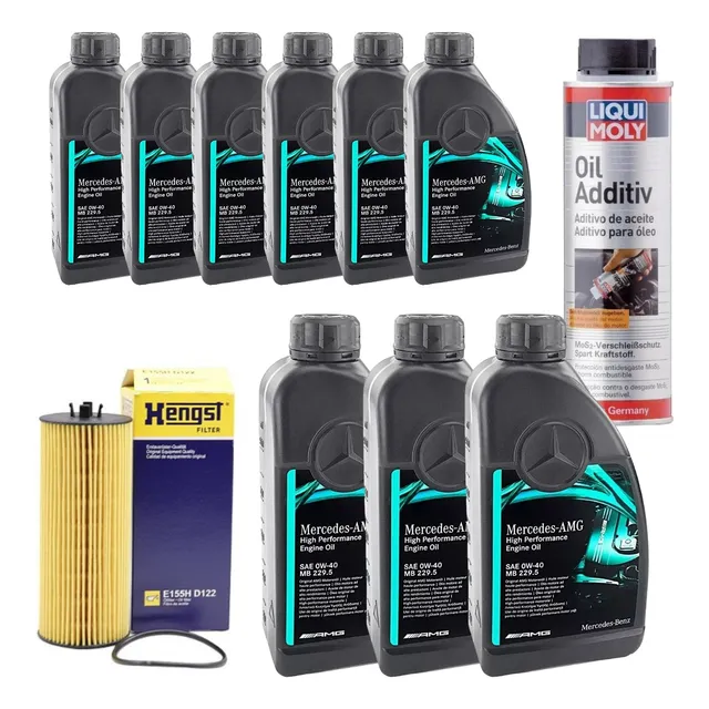 Kit Óleo Filtro Motor Amg Gt 5.5 V8 Mercedes C63 Cls63 E63